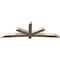 Ekena Millwork Alberta Smooth Timber Gable Bracket, Douglas Fir, 108"W x 36"H x 5 1/2"D x 5 1/2"F, 8/12 Pitch GBW108X36X0606ALB00SDF - alternate 2